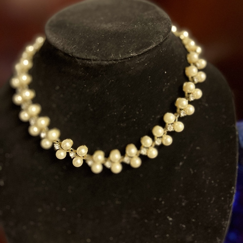 Double Pearl  Strand Necklace